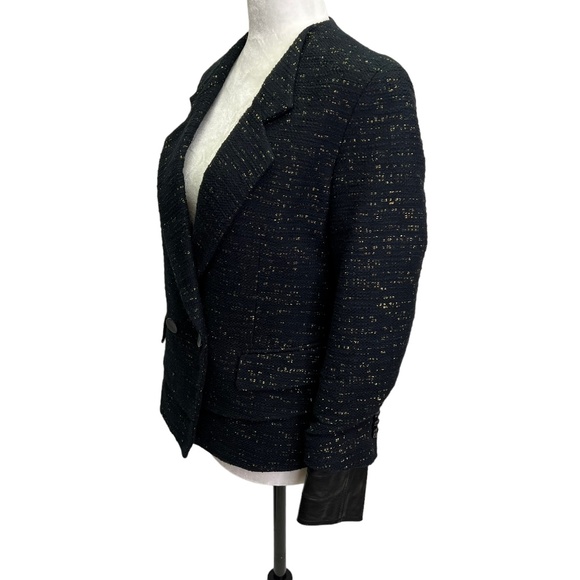 3.1 Phillip Lim Black and Gold Textured Blazer - Picture 5 of 13